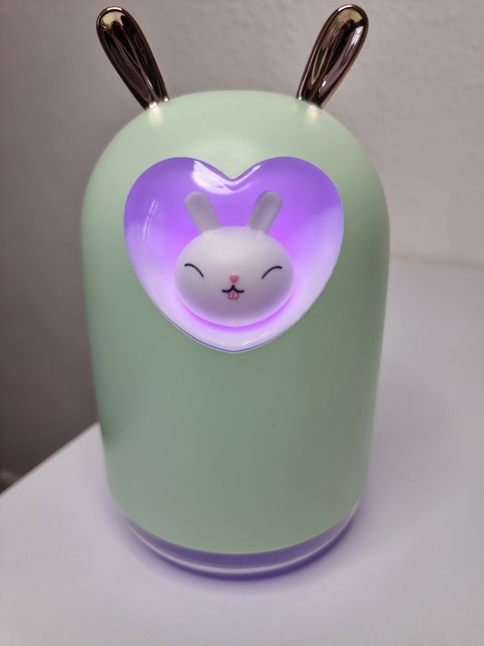 Rabbit Air Humidifier 300ml Ultrasonic Cool Mist Aroma Oil Diffuser Romantic Colour LED USB