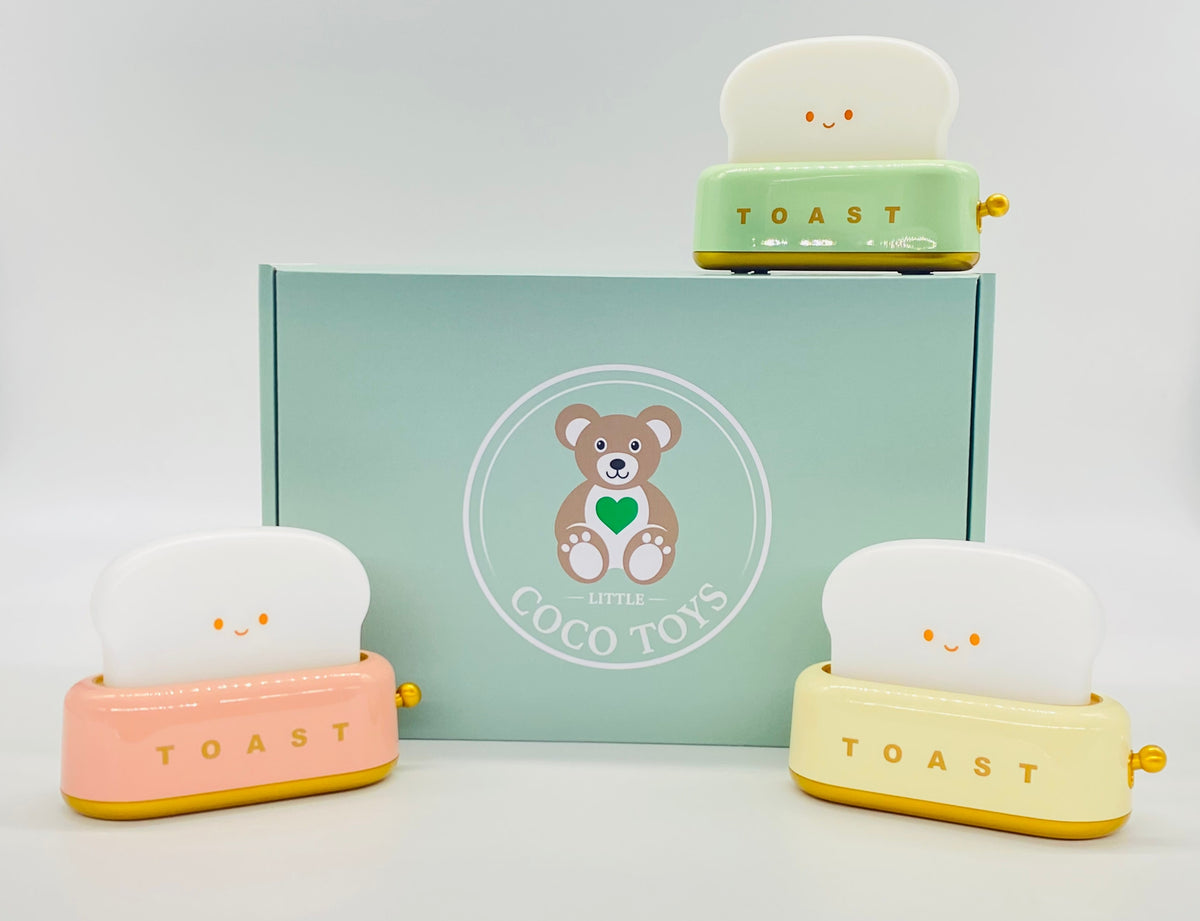 Kawaii Toast LED Table Night Light USB rechargeable