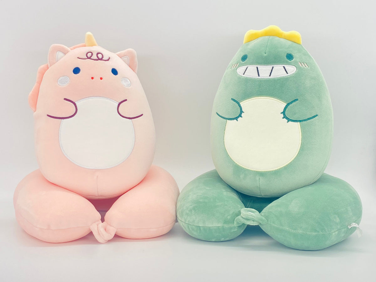 Little Coco Dinosaur / Unicorn Travel Pillow, Neck Cushion Plush Toy