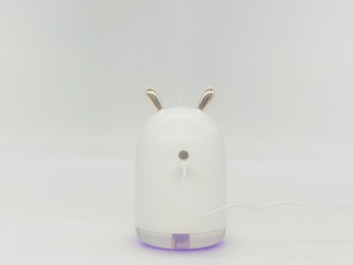 Rabbit Air Humidifier 300ml Ultrasonic Cool Mist Aroma Oil Diffuser Romantic Colour LED USB