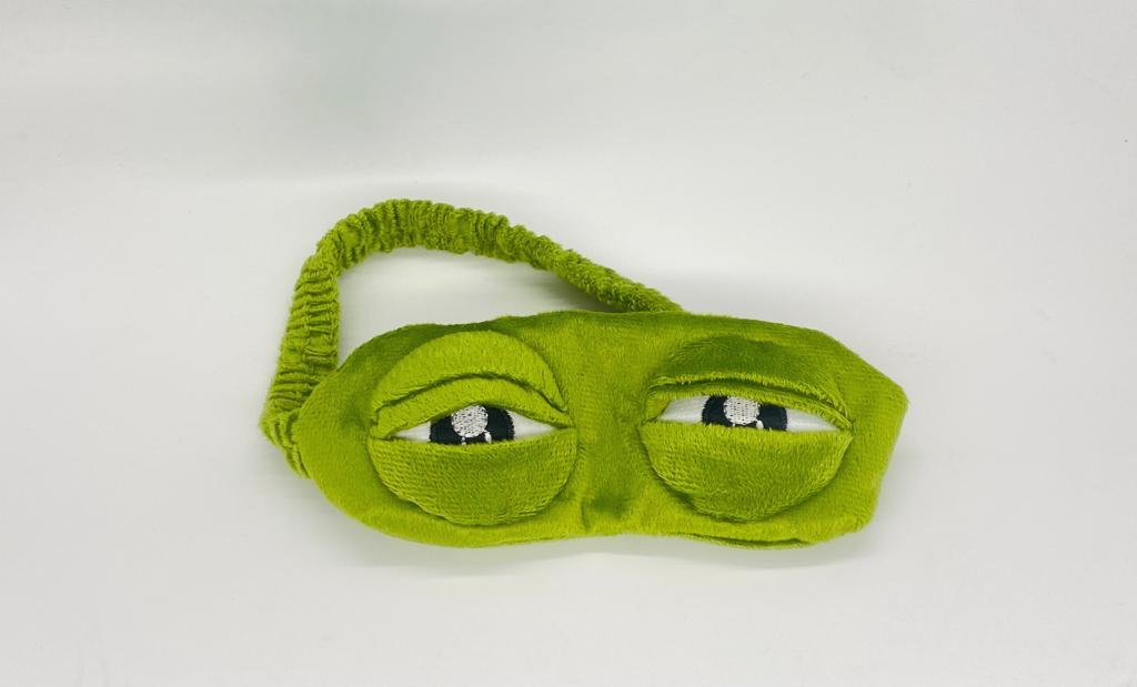 Kawaii Sleeping Eye Mask and Pepe The Frog Plushie 45cm Gift Set
