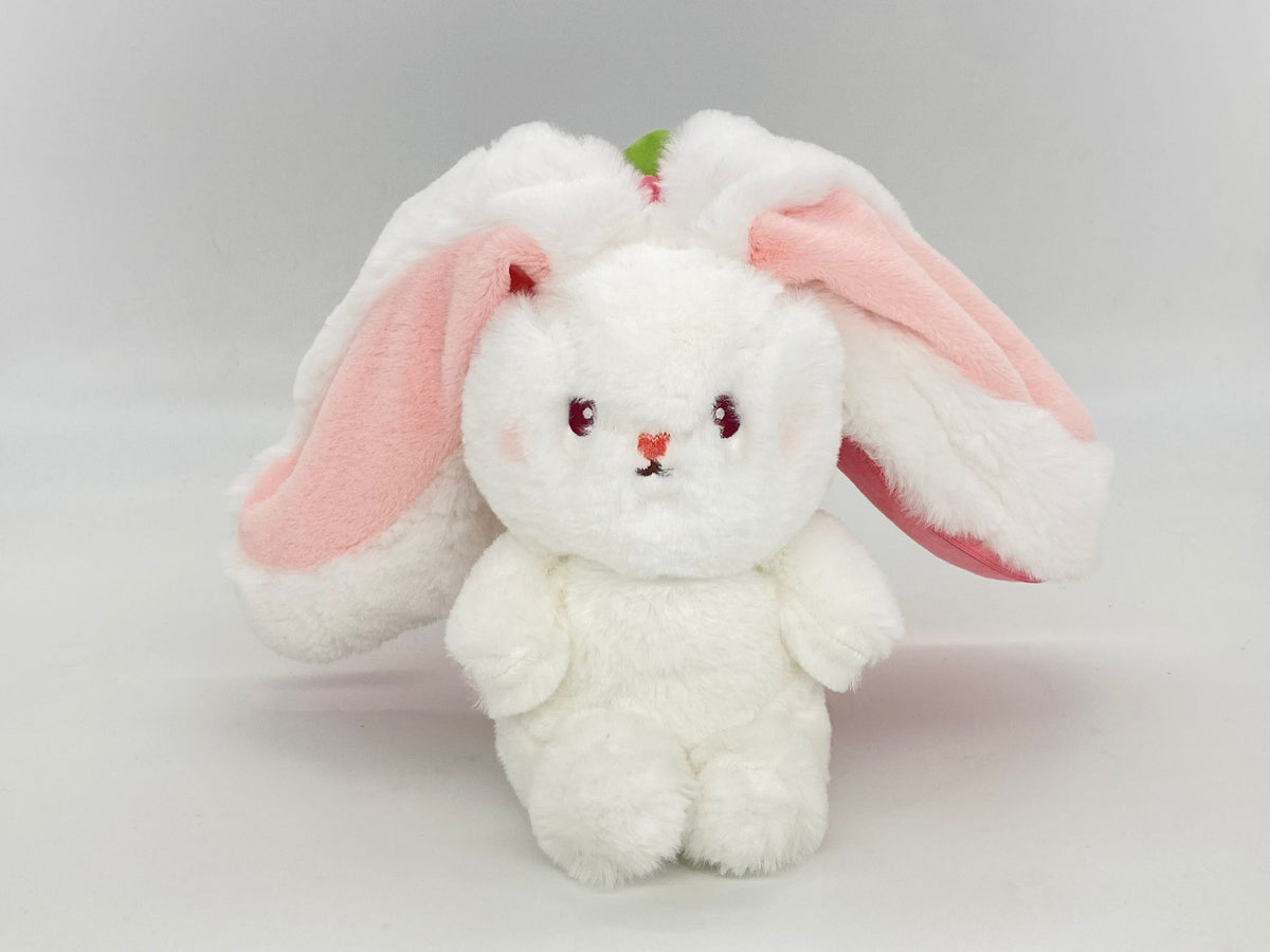 Strawberry Bunny or Carrot Bunny Reversible Plushie